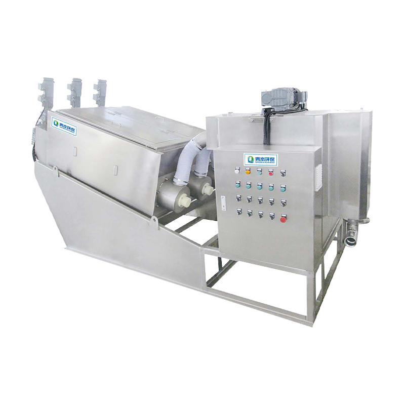 Screw press sludge preconcentration conch machine